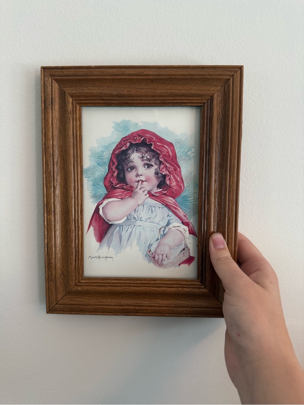 Vintage Little Red Riding Hood Framed Print